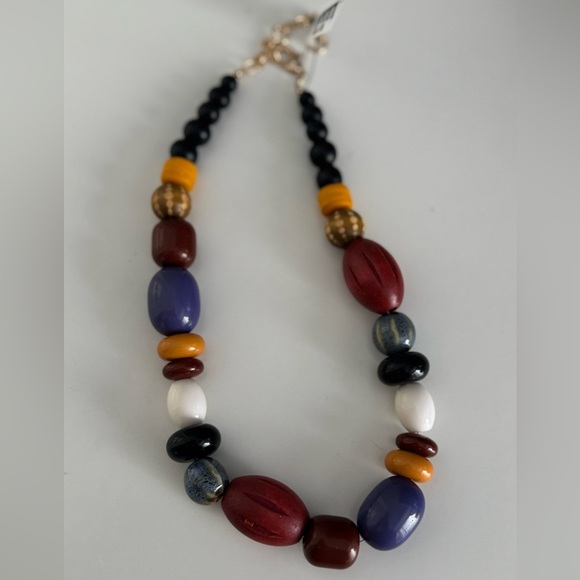 NWT Anthropologie  wooden bead necklace - Picture 1 of 2